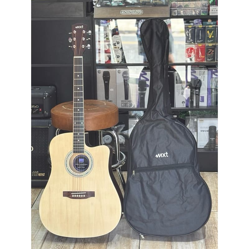 Violão folk elétrico+capa-Mxt