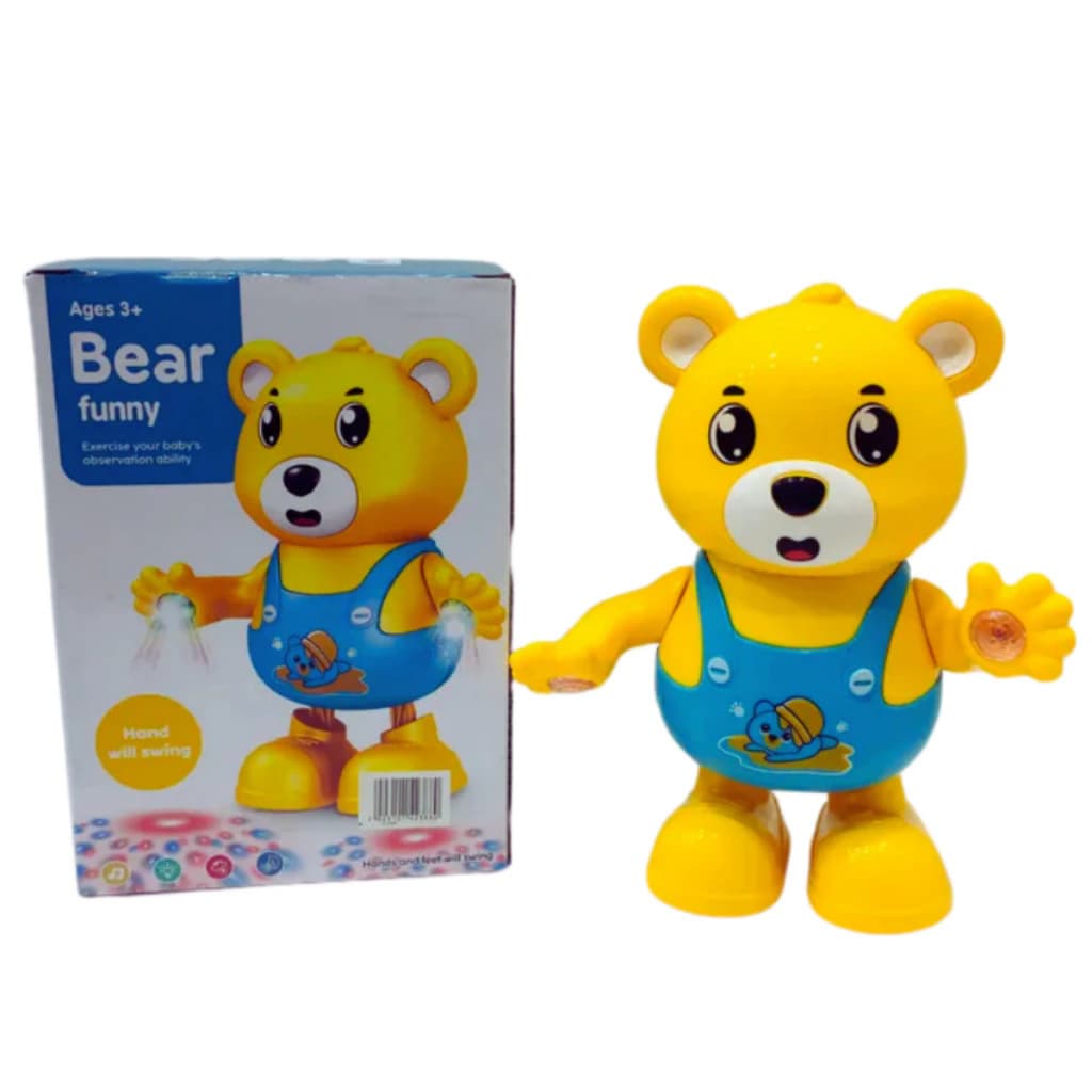 Urso Dançarino Com Luz e Som Brinquedo Infantil