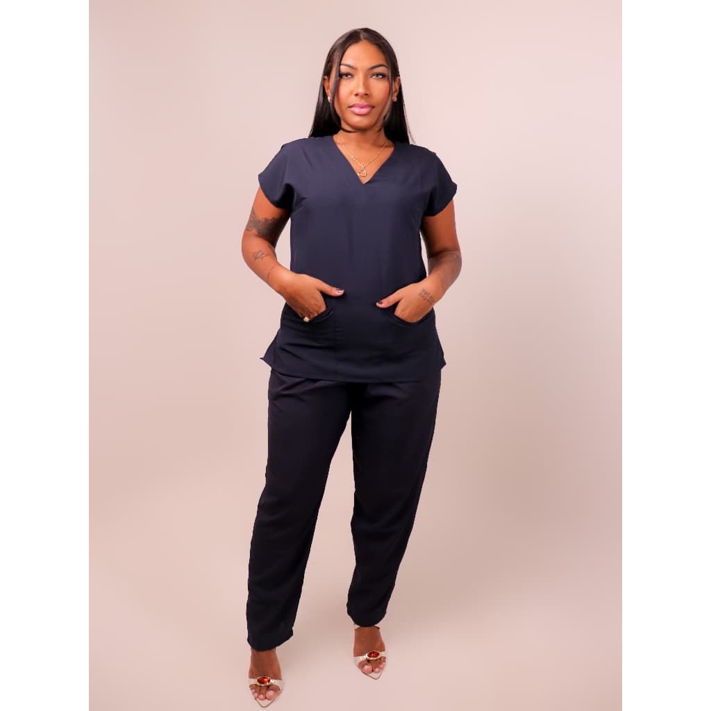 SCRUB Conjunto Pijama Cirúrgico/Hospitalar (AZUL MARINHO)Conforto, Qualidade e Durabilidade