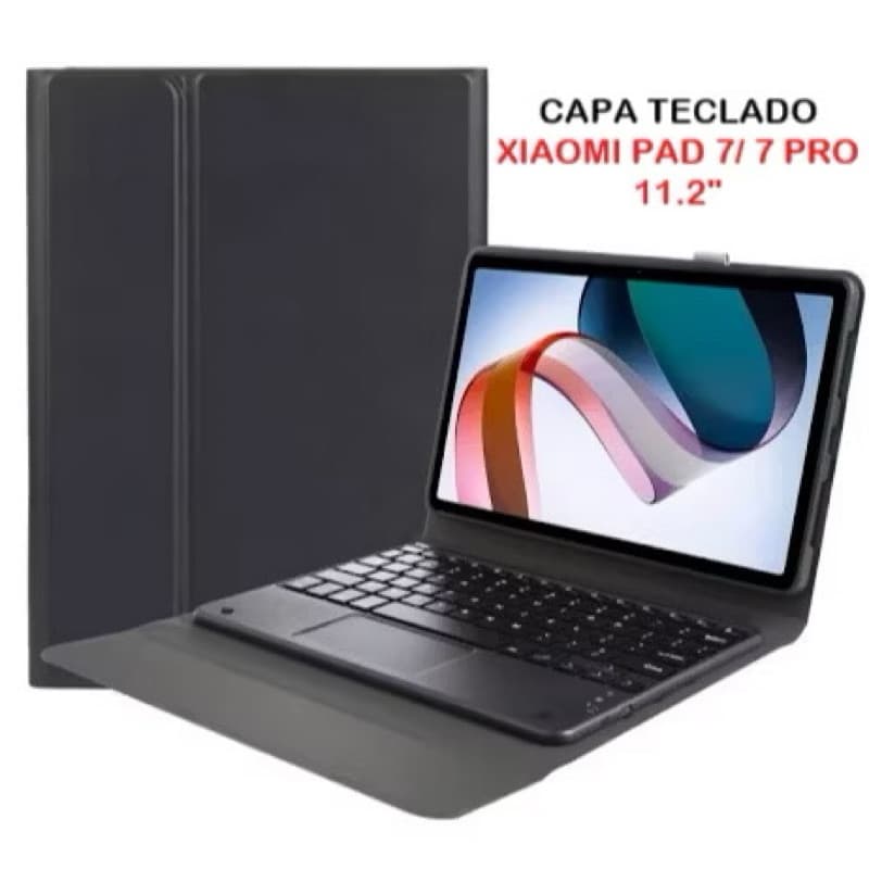 ATALHOBR Capa Case com Teclado Multitoque Para Tablet Xiaomi Pad 7/7 Pro 11.2 Polegadas