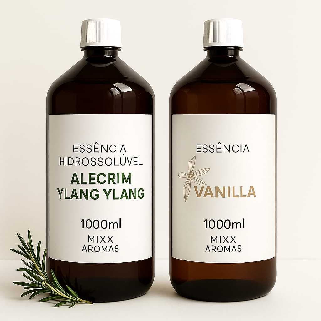 KIT 02 LITRO DE ESSENCIA HIDROSSOLUVEL YLANG YLANG E VANILLA