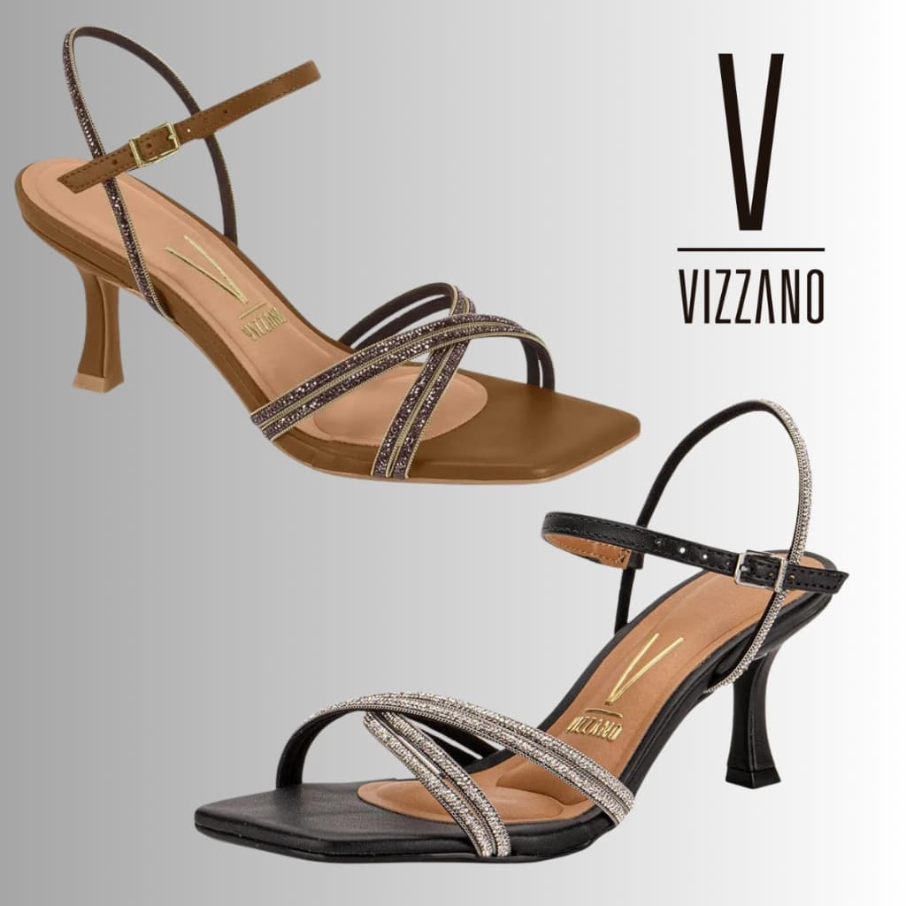 Sandalia Feminina Festa Taça Vizzano Elegante Fivela | Lançamento! | Original Vizzano!