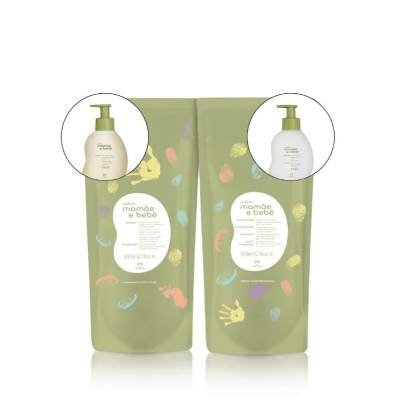 Natura Mamãe Bebê Refil Shampoo + Condicionador 200ml