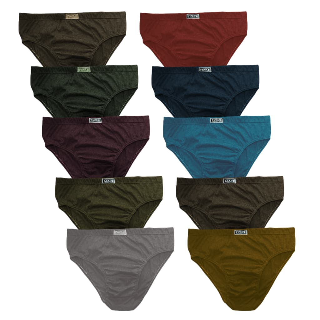 Kit Entre 3 a 10 Cuecas Slip 100% Algodão Adulto Masculino