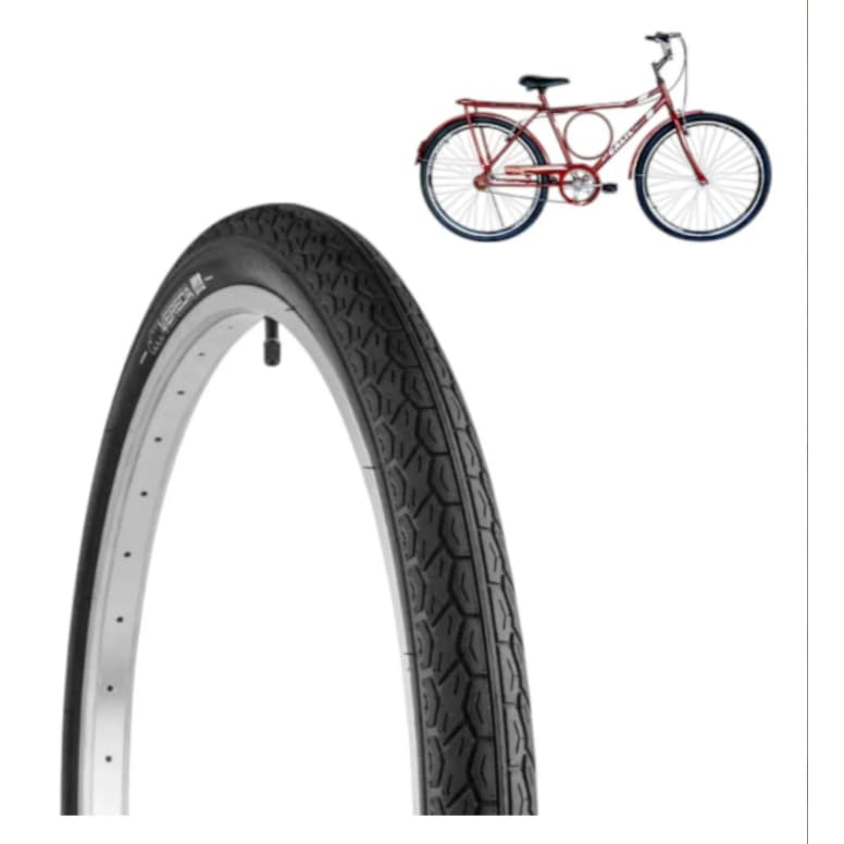 Pneu Pirelli Manga Turbo Aro 26 X 1.1/2x2 Bicicleta Preto