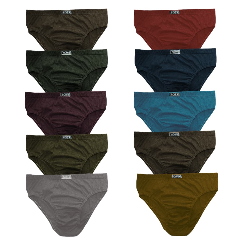 Cueca Masculina Adulto 100% Algodão Kit 6 Cores Modernas Tecido Super Macio Confortável Respirável