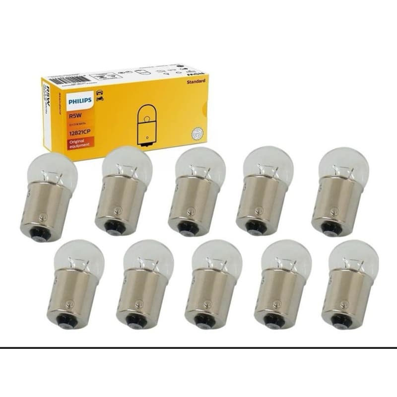 Kit 20 Lâmpadas R5W 12V Philips 67 Automotiva Original