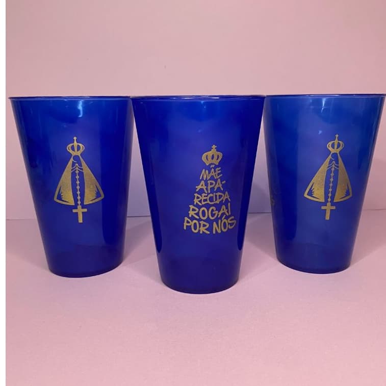 10 ou 20 Copo Acrílico Personalizado Mãe Aparecida