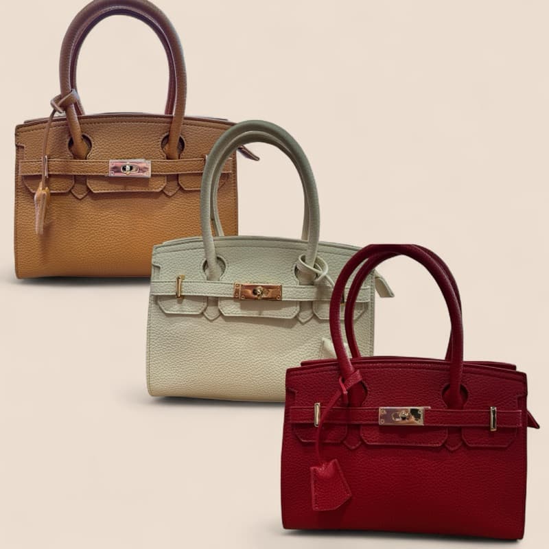 Bolsa Feminina Estruturada Premium 26cm – Alça de Mão e Transversal