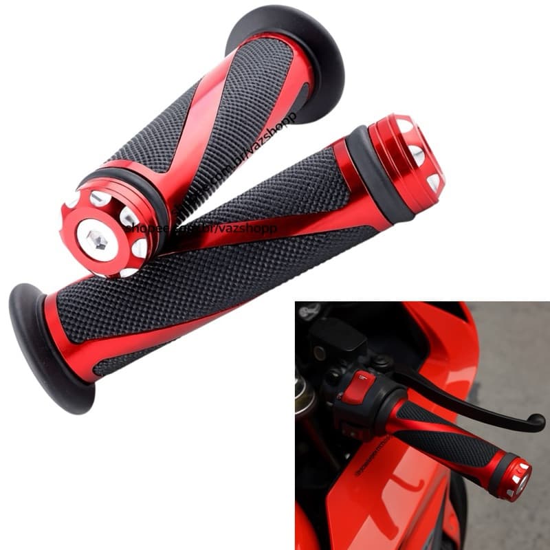 Manopla Punho Guidão Moto  Bike SportR Alumínio - Par