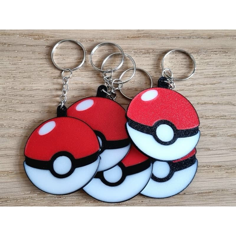 🔴⚪ Chaveiro Pokebola Pokémon – Presente Criativo 🎁