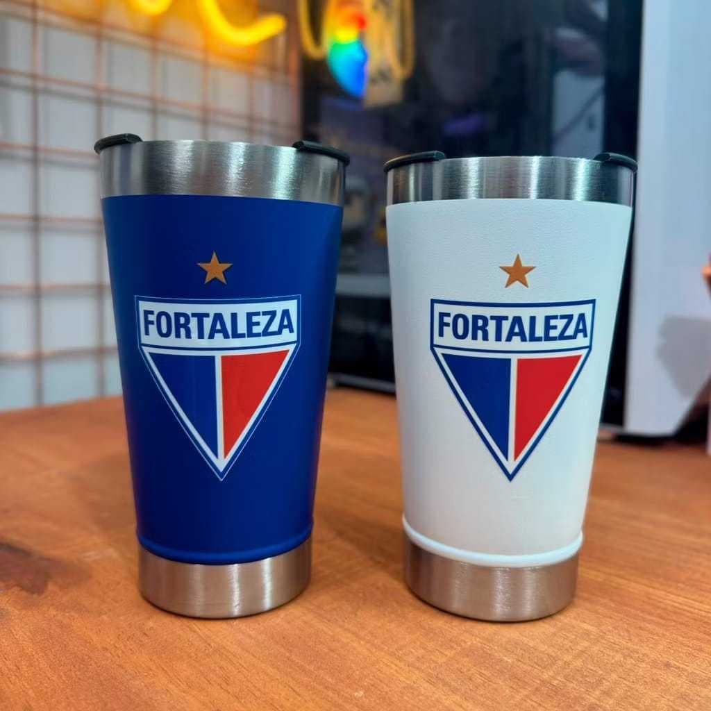 Copo Térmica de Time / FORTALEZA / Personalizado com tampa e abridor 473ml-ENVIONAHORA