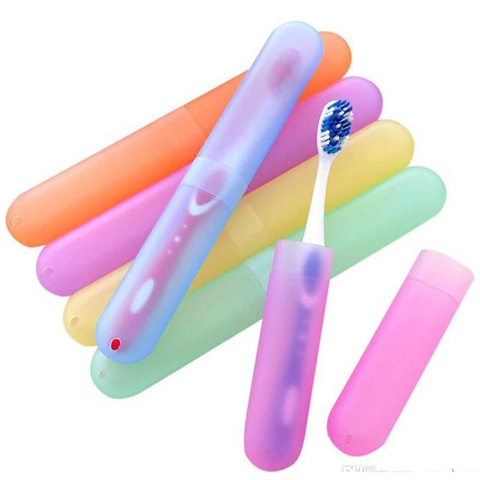 Kit 18 Porta Escova de Dente – Proteção e Organização | Cores Sortidas | Polipropileno Resistente