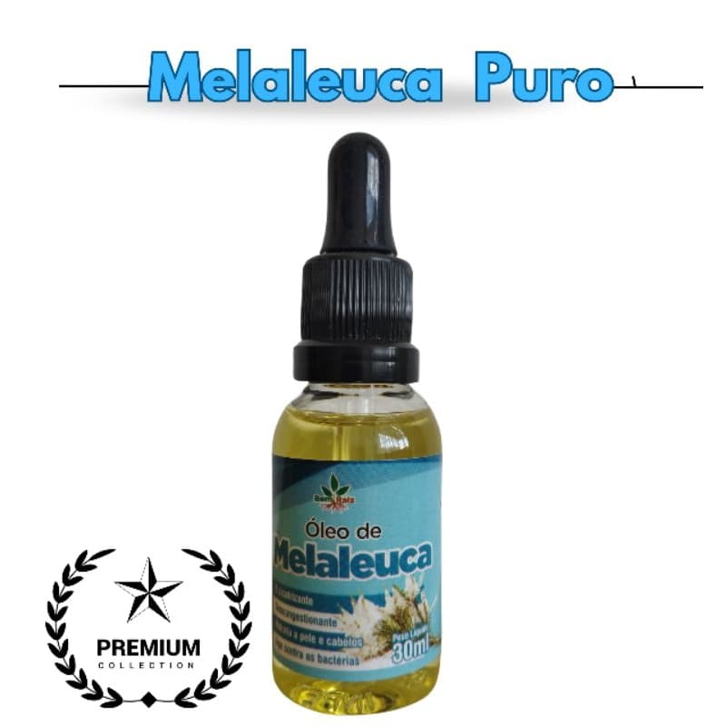 Óleo de Melaleuca Natural Puro 30ml –Cabelos e Pele