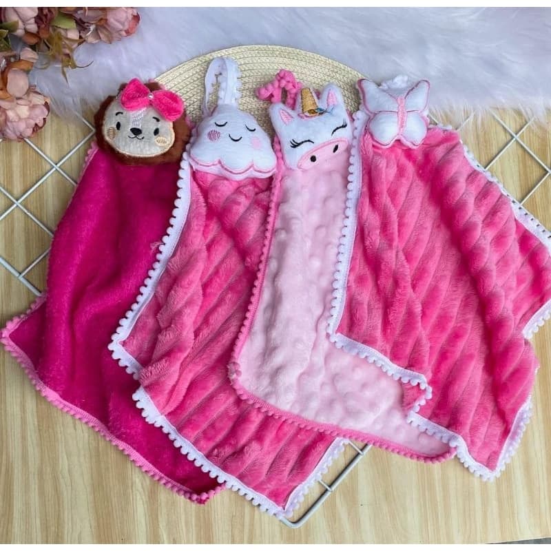 Naninha Personalizada 30x30 cm com Prendedor de Chupeta