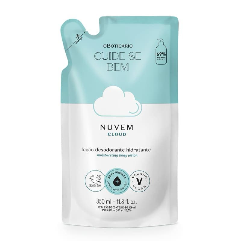 Refil Loção Desodorante Hidratante Cuide-se Bem Nuvem 350ml O Boticário