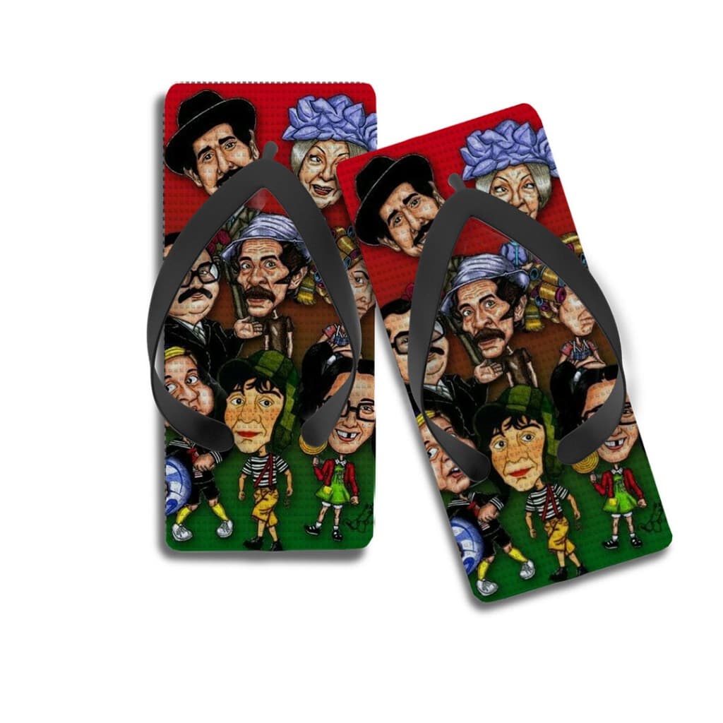 Chinelo Quadrado Personalizado Turma do Chaves