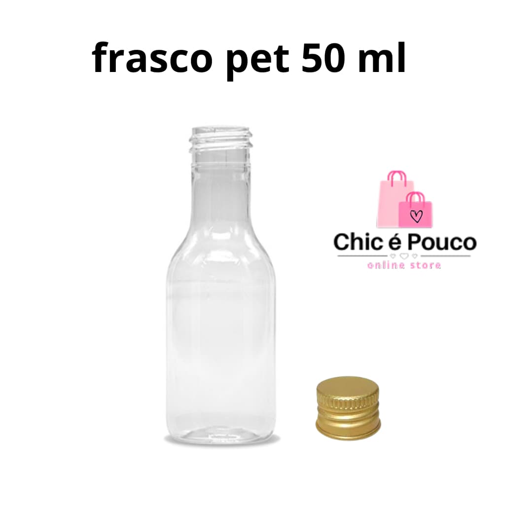 Mini Garrafinha 50 ml – Tampa Dourada, Perfeita para Lembrancinhas Casamento / Batizado/ Aniversários.