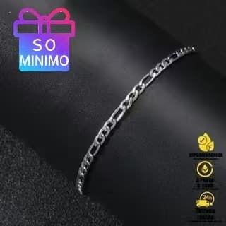 Pulseira e Colar Figaro em Aço Inoxidável - Estilo Rapper, Presente para Casais e Amantes