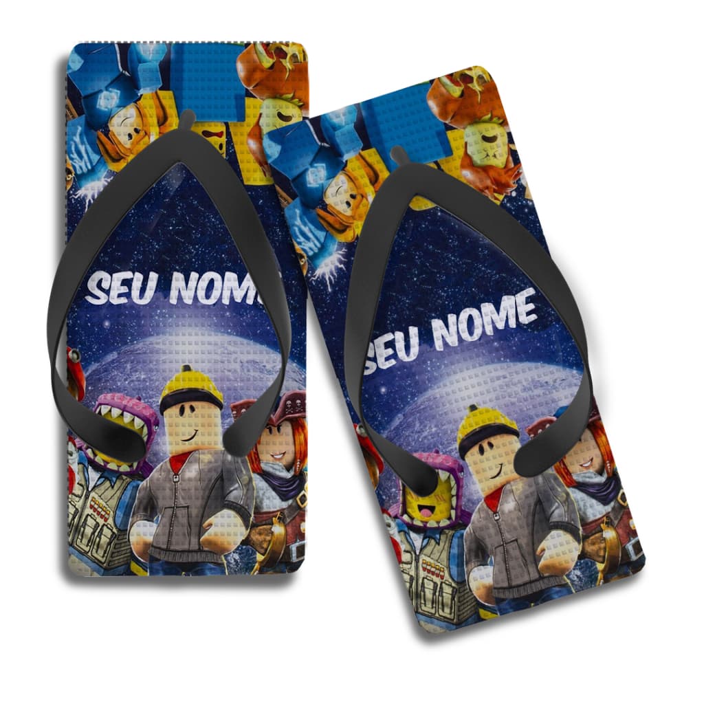 Chinelo Quadrado Personalizado Roblox