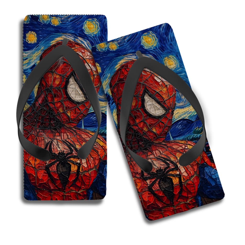 Chinelo Quadrado Personalizado Homem  Van Gogh