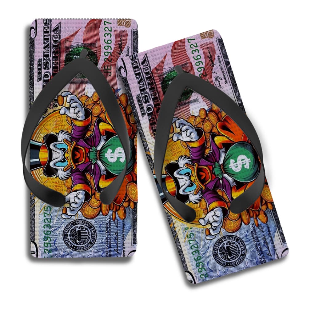 Chinelo Quadrado Personalizado Tio Patinhas Gangster