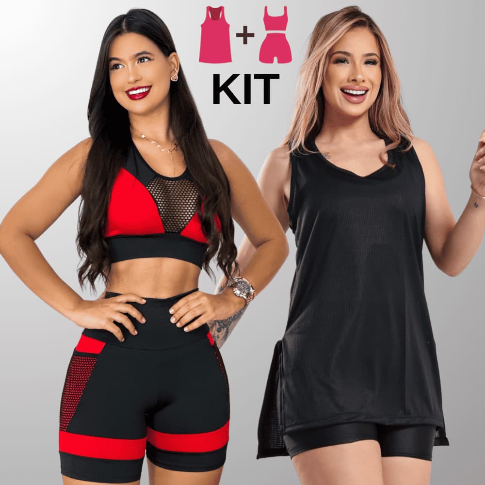 Kit Conjunto de Academia + Regata Dry Fit