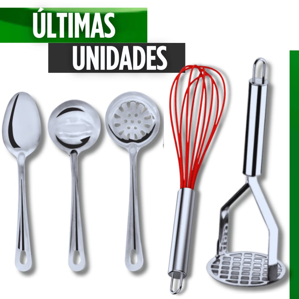 Utensílios Cozinha Concha Colher Arroz Escumadeira Linha Resistente Premium Batedor de Ovos Amassador de Batatas