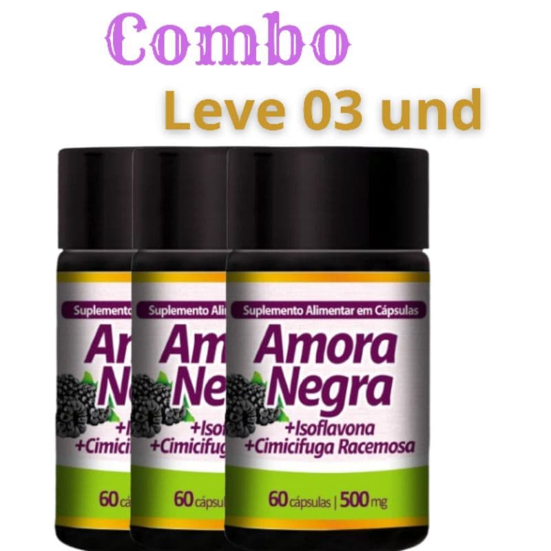 Combo Amora Negra  500mg 60 Cápsulas