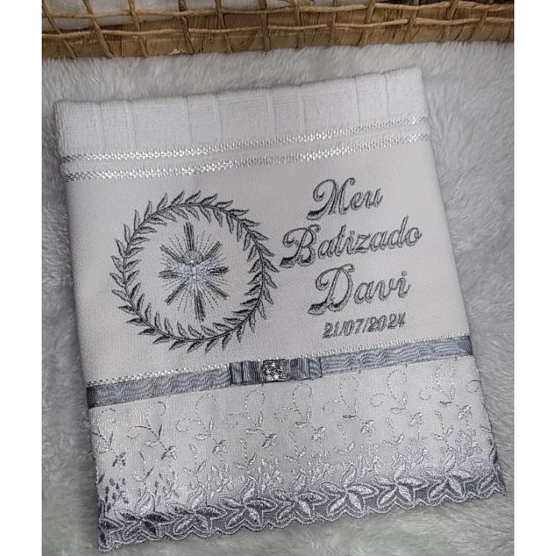 Toalha para Batizado e vela para Batizado /Toalha para Batizado"ENVIO RÁPIDO "