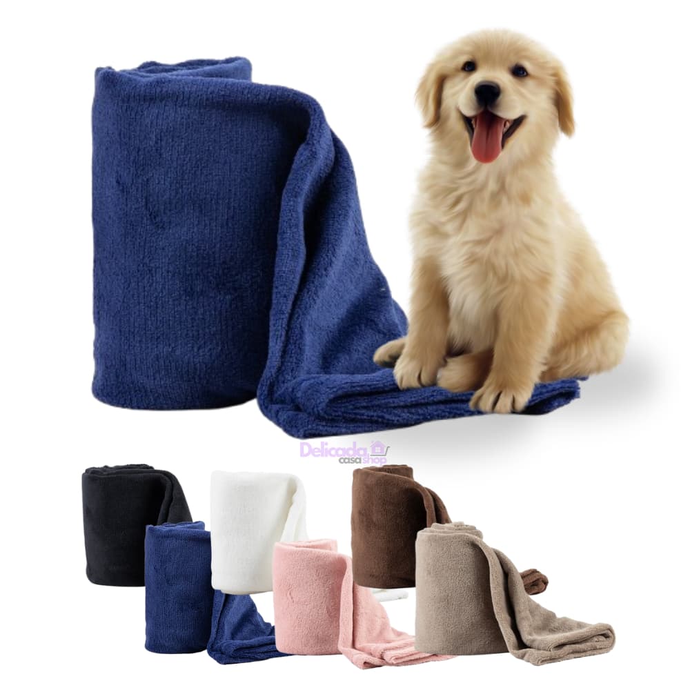 Cobertor Pet Manta Para Cachorro ou Gato Coberta Quentinha Microfibra Super Macia Bebê Neném