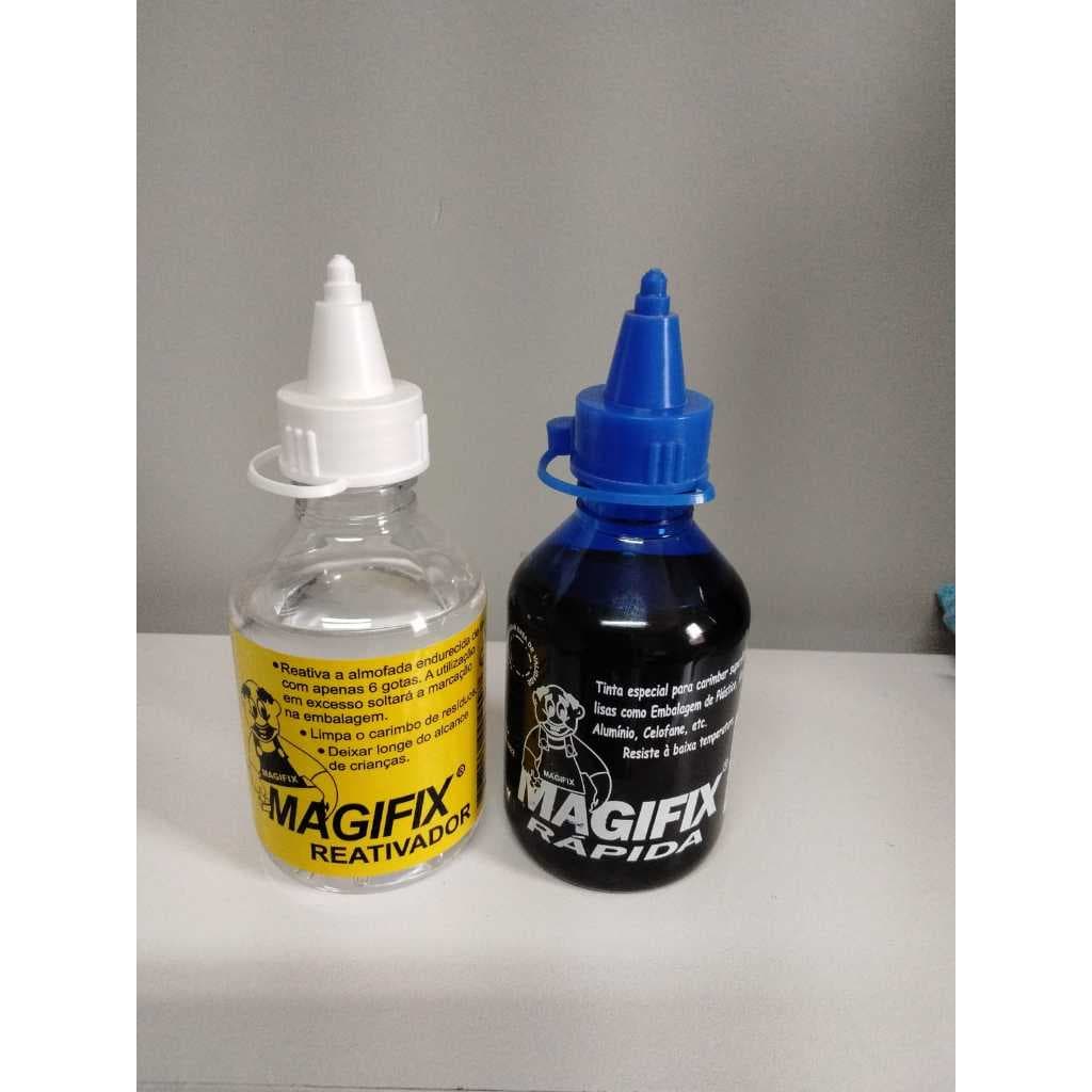 Kit - 1 Tinta Para Secagem Rápida + Reativador Para Almofada