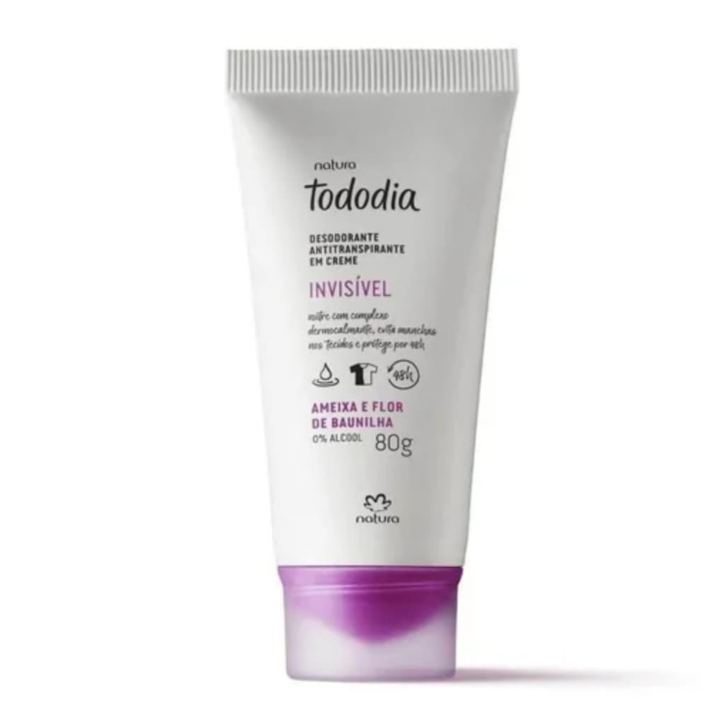 Creme Desodorante Antitranspirante Natura Tododia Ameixa e Flor de Baunilha 80g