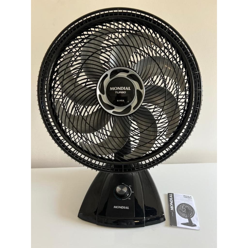 Ventilador de Mesa Mondial 40cm Turbo NVT-40-8P-B Preto