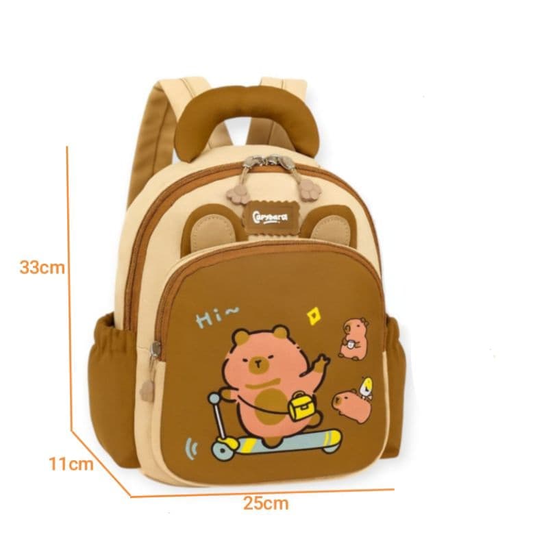 Mochila Capivara Escolar Creche Jardim Multifuncionais Fofinho 3333