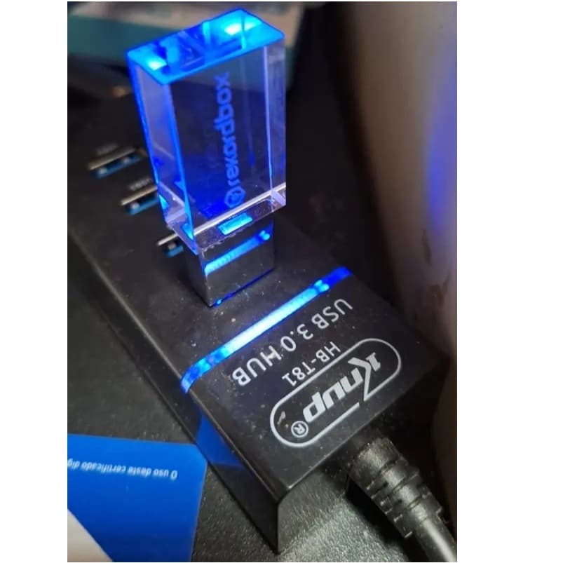 Pen Drive 64gb Pioneer D J Rekordbox Crystal Flash Usb 3.0 Alta Velocidade