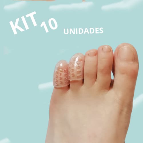 10 Protetor de silicone de Dedo dos Pé Alivo De Dor DEDAL DEDEIRA CONTRA CALOS SEPARADOR DE DEDO