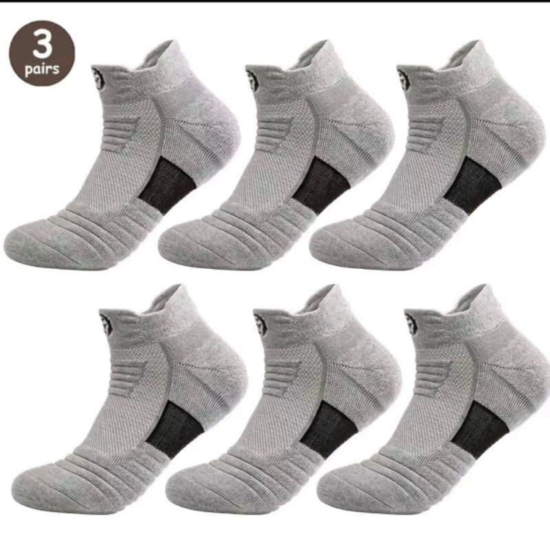 3 pares de meia alta qualidade para esporte super confortável.