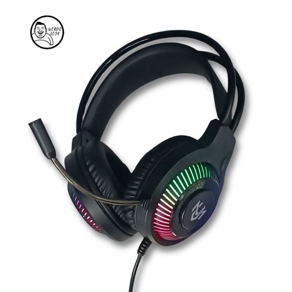 Headset Fone Para Gamer Fone de Ouvido Com Microfone RGB LED Para PS4, PS5, X-one, Celula e Computador Ult-G9