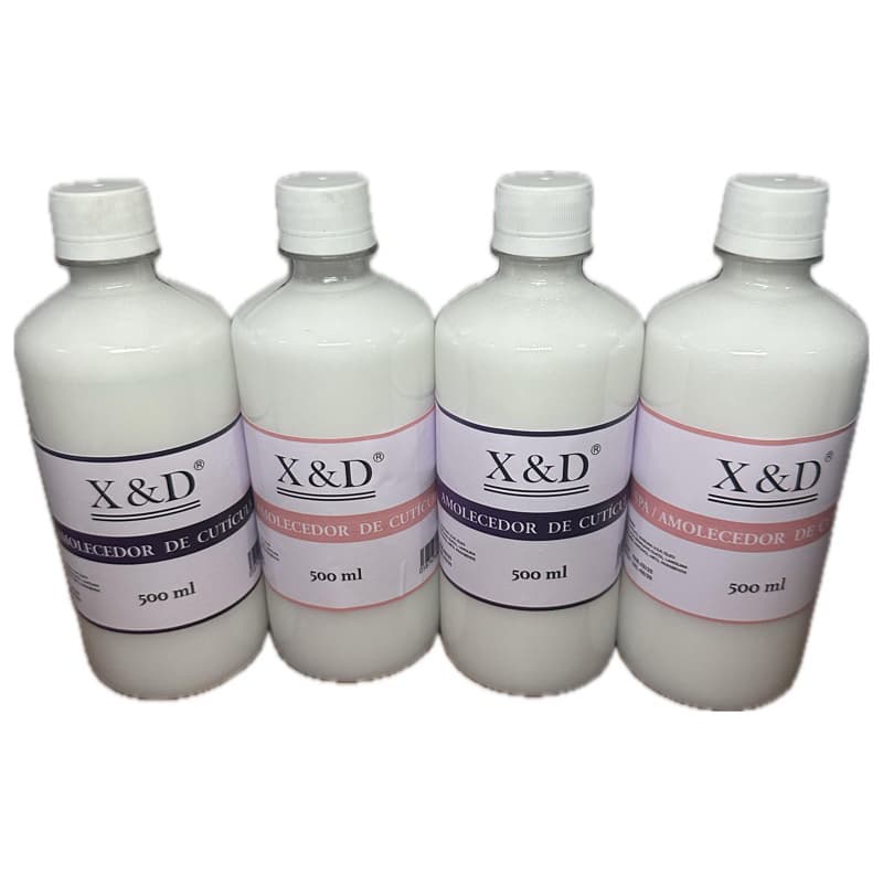 kit 2 S.P.A e 2 Amolecedor de cutícula X&D 500ml