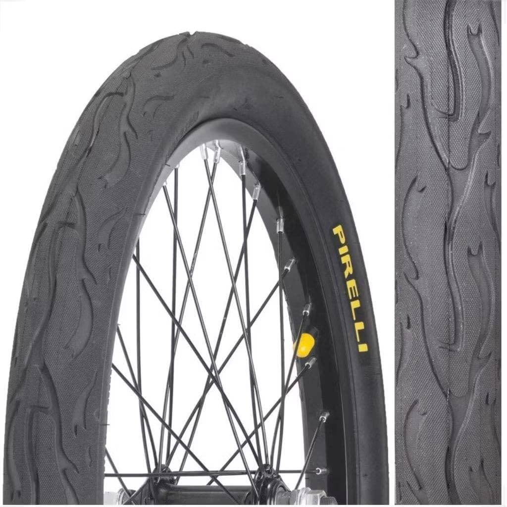 Pneu Pirelli Tornado Beta Aro 26 X 2.125 Flame Fogo Balão Slick Bicicleta Montadinha motorizada manobras