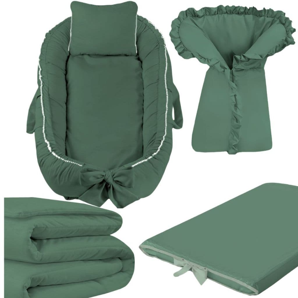 Kit Inverno - Porta Bebe Saco De Dormir +  Ninho Redutor De berço + Edredom  + Trocador De Cômoda