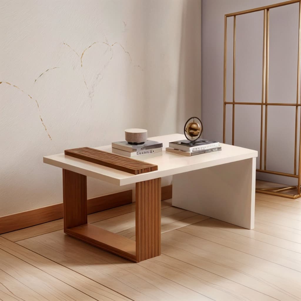 Mesa de Centro Sala 8020 Perola Nature Pés Ripados JB Bechara