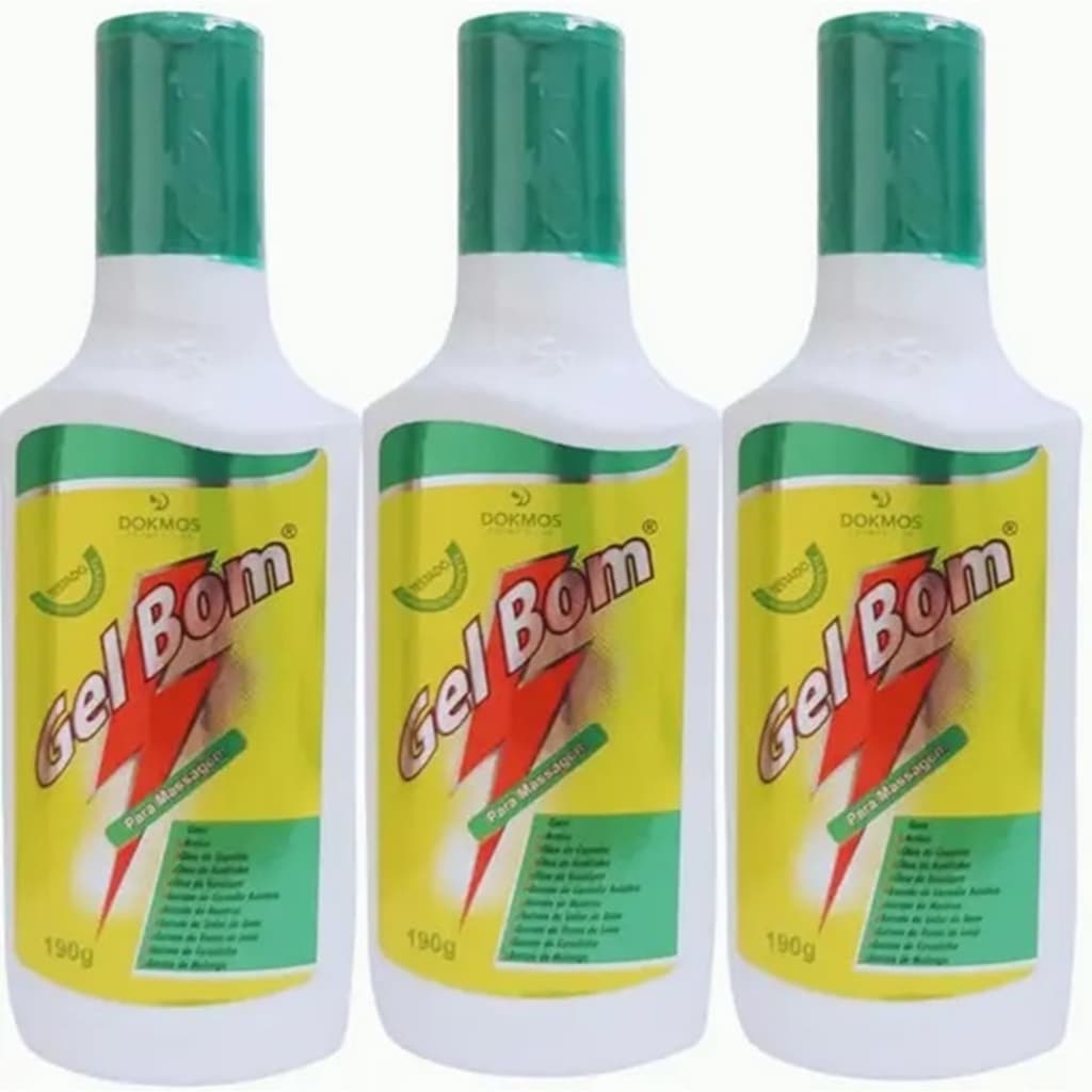Kit 3 Gel Bom Nocauteador Para Massagem Extra Forte Original