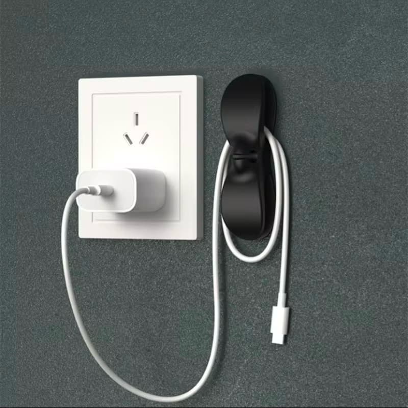 Kit 2 Peças Organizador de Cabos Auto-Adesivo para Eletrodomésticos Cozinha