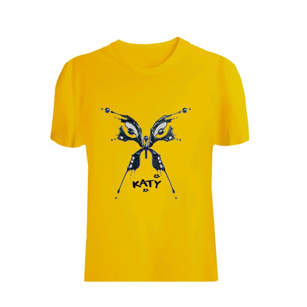 Camiseta Básica 100% Algodão Super Confortável Estampa Borboleta KATY 2025