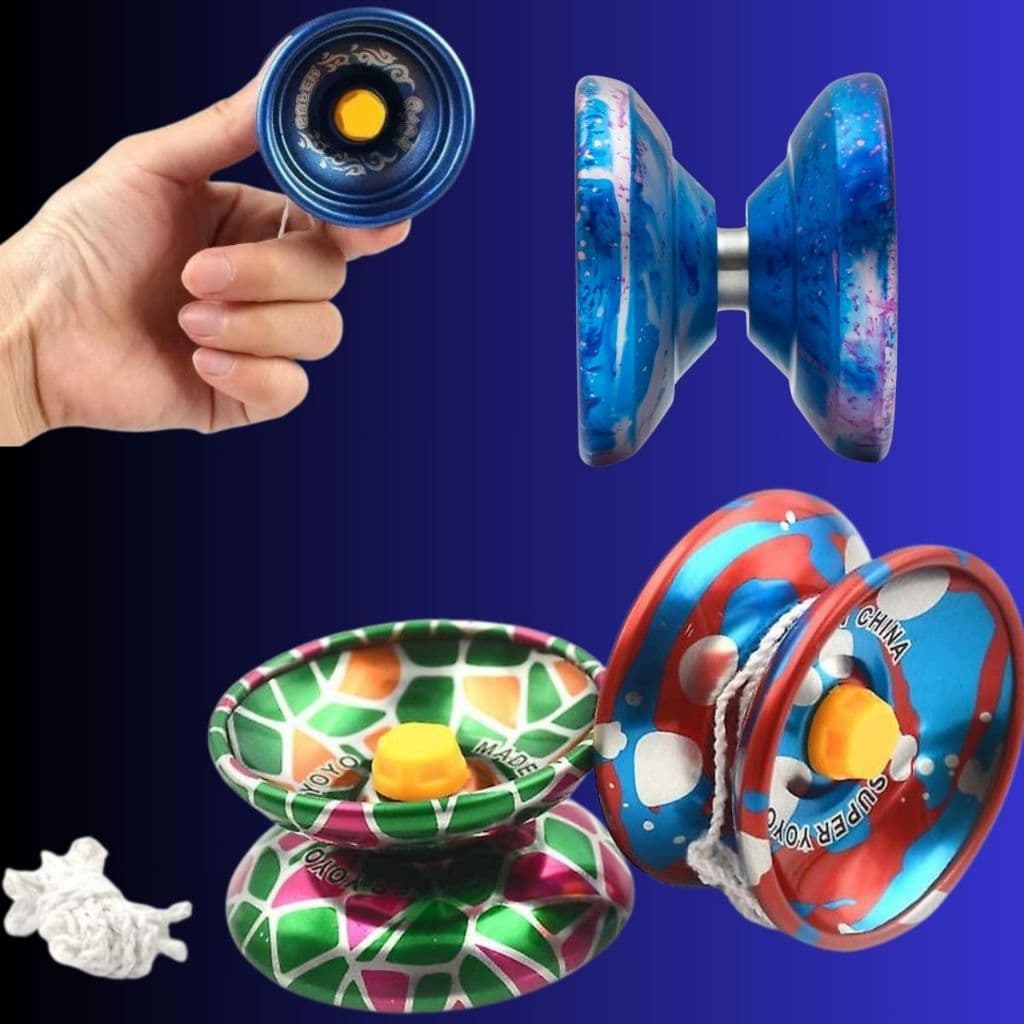 Ioio de metal yoyo profissional 7 esferas metalizado ioio com rolamento io io yo yo