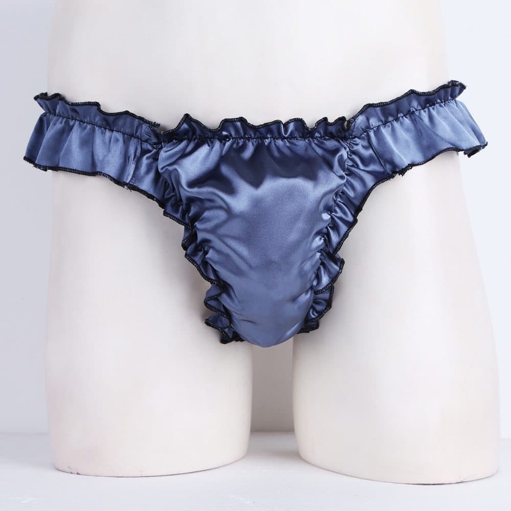 Calcinha Masculina Mod. 14 - cetim sensual GG fio dental
