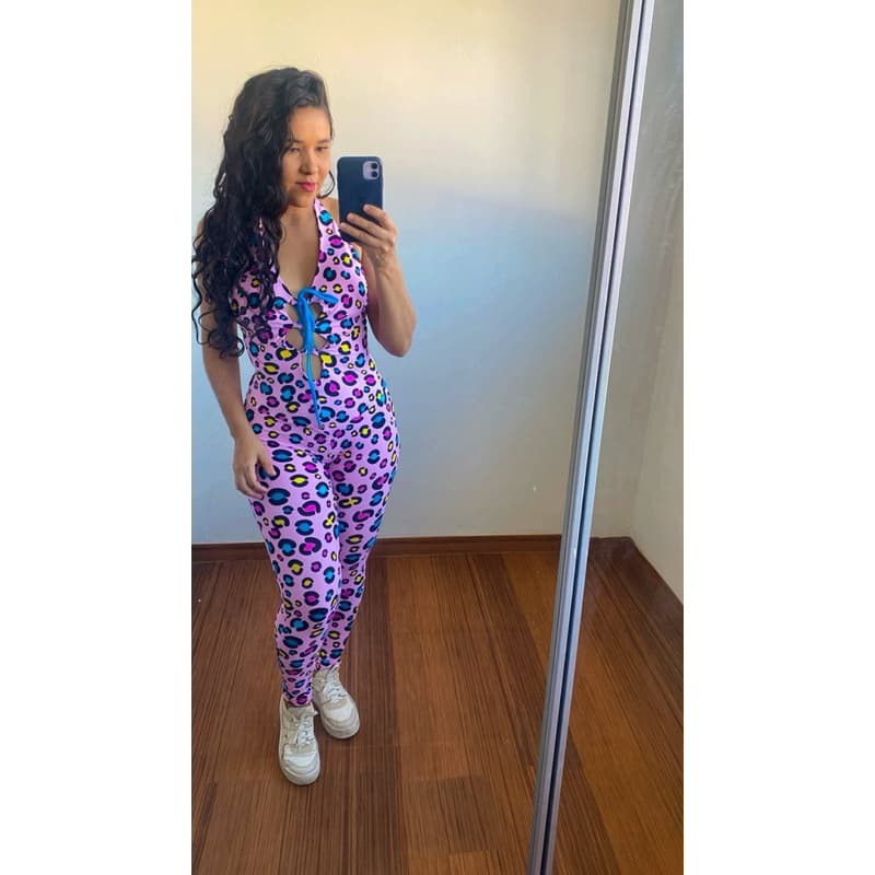 Macacão empina bumbum Estampado