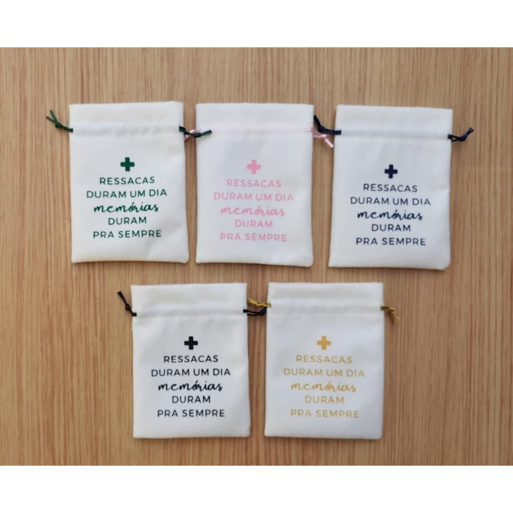 Kit Ressaca: Saco de Suede Branco 9x12 – Perfeitos para Casamentos, Formaturas e Aniversários!